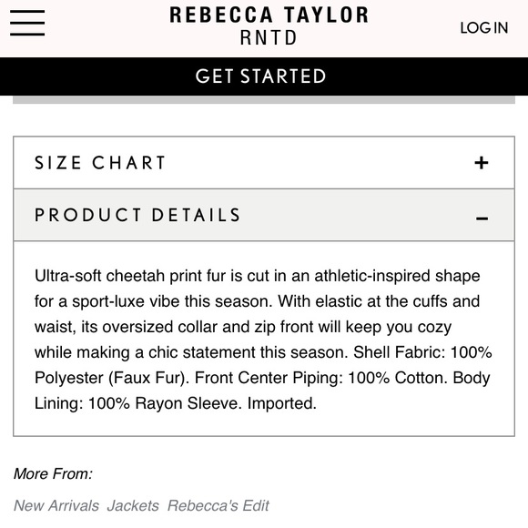 ✨Editor’s pick✨RebeccaTaylor Faux Fur Cheetah Coat - Picture 4 of 6